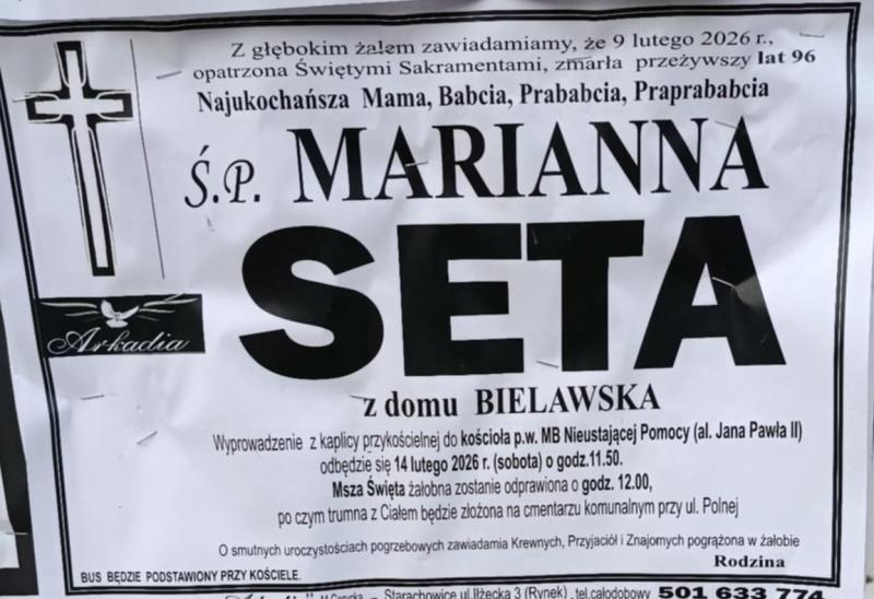 Marianna  Seta z d. Bielawska