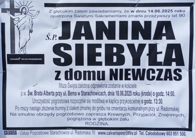 Janina  Siebyła z d. Niewczas