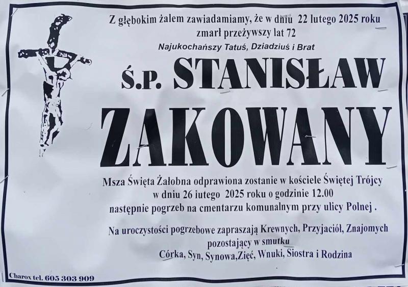 Stanisław  Zakowany