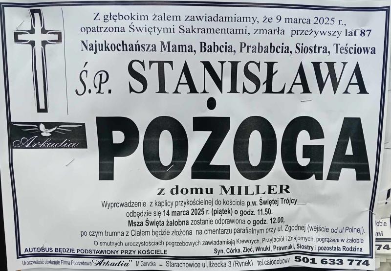 Stanisława  Pożoga z d. Miller