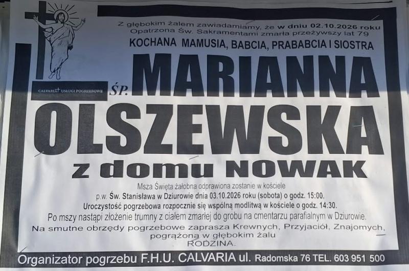 Marianna  Olszewska z d. Nowak