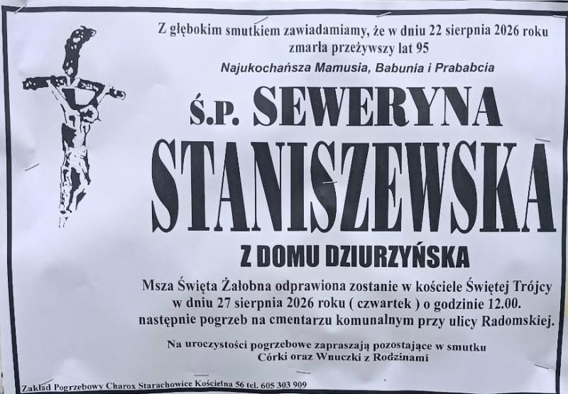 Seweryna Staniszewska z d. Dziurzyńska