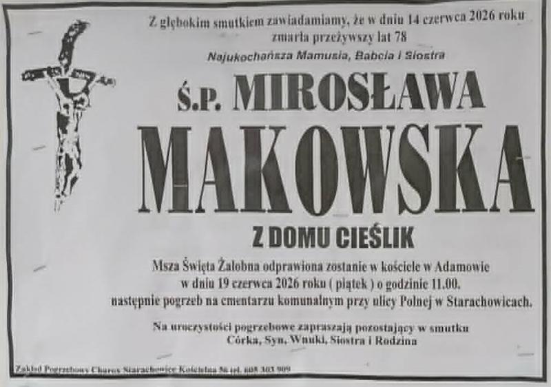 Mirosława  Makowska z d. Cieślik