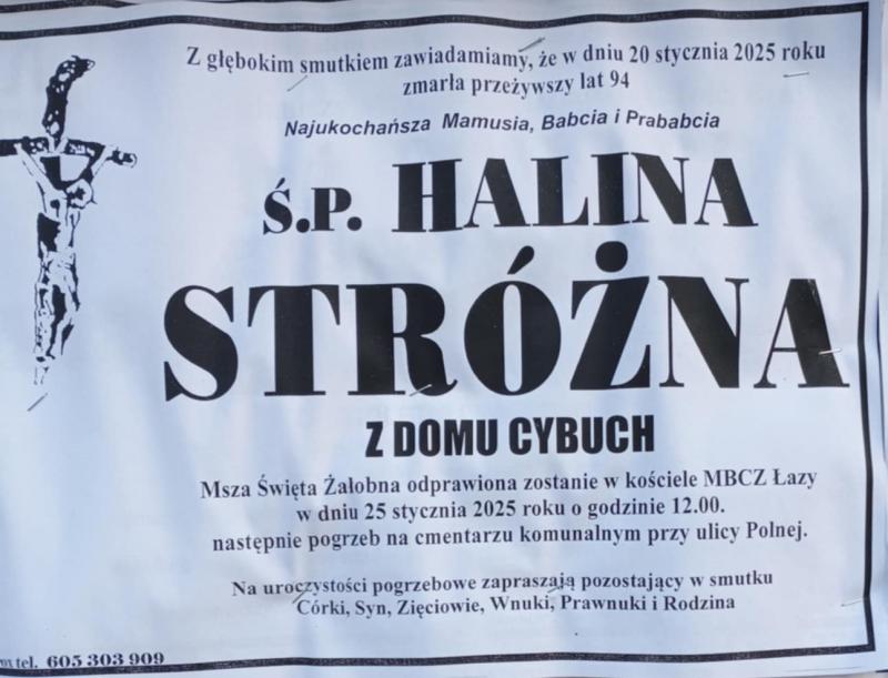 Halina  Stróżna z d. Cybuch