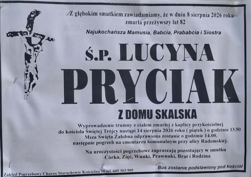 Lucyna  Pryciak z d. Skalska