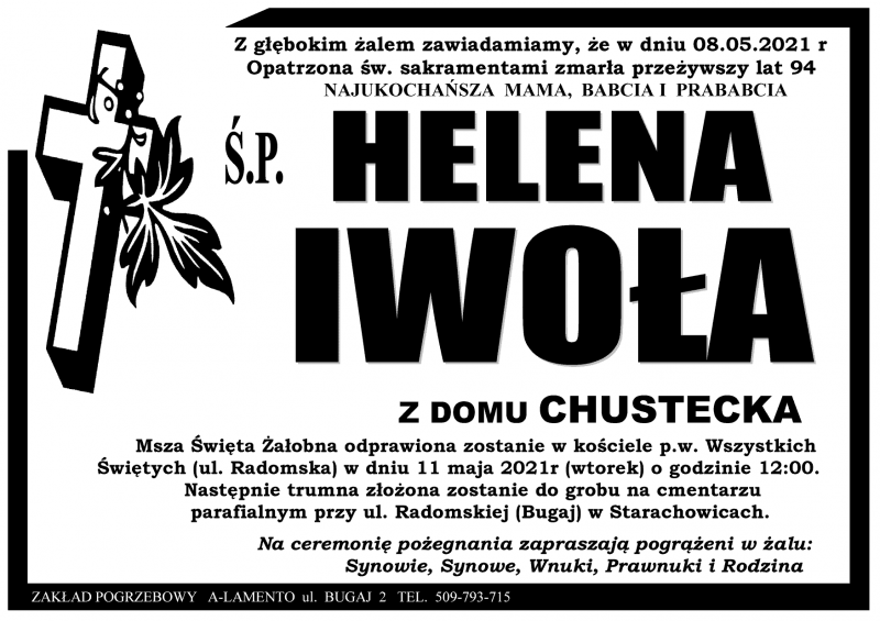 Helena  Iwoła z d. Chustecka