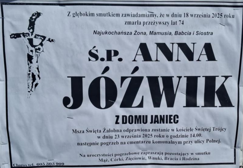 Anna  Jóźwik z d. Janiec