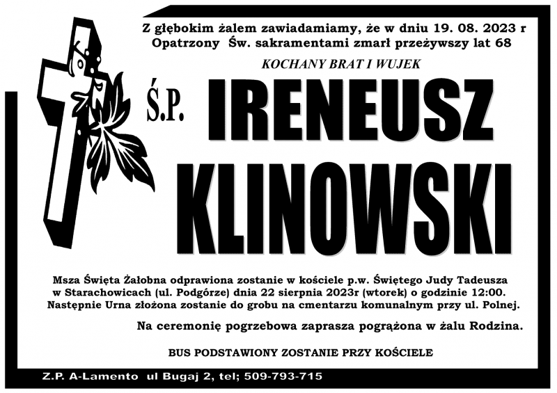  Ireneusz  Klinowski