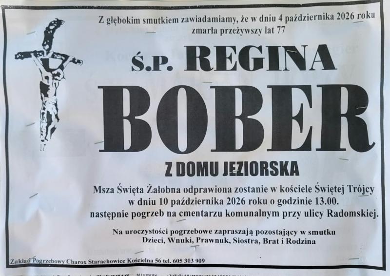 Regina Bober z d. Jeziorska