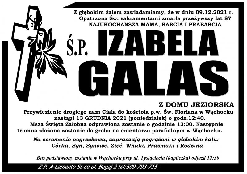 Izabela  Galas z d. Jeziorska