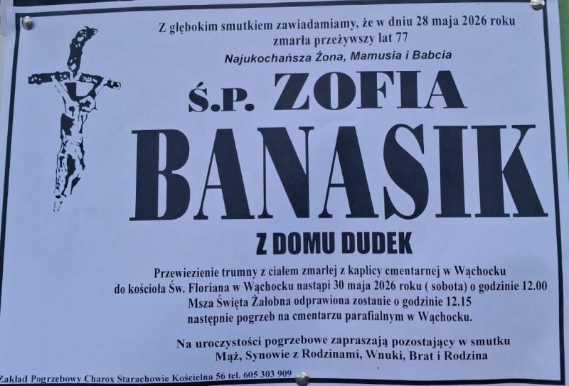 Zofia  Banasik z d. Dudek