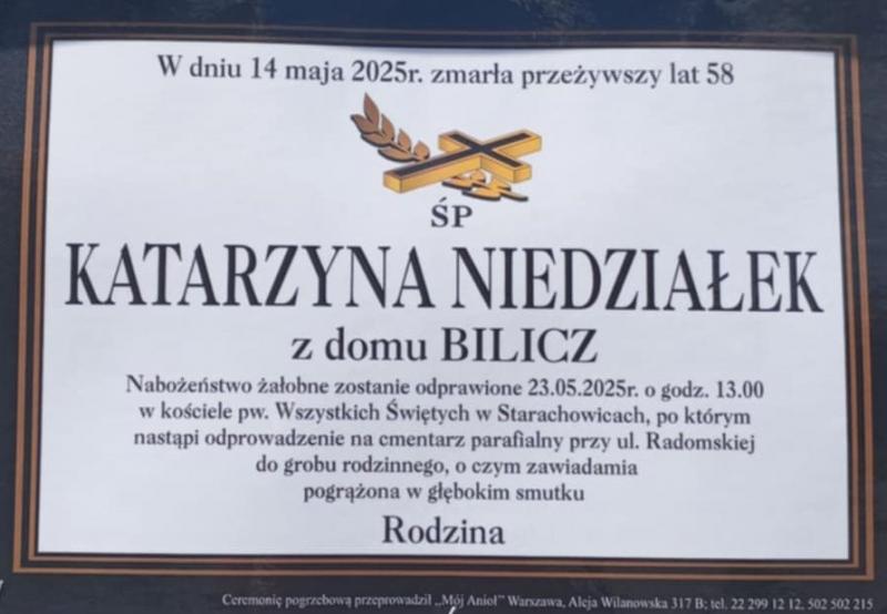Katarzyna  Niedziałek z d. Bilicz