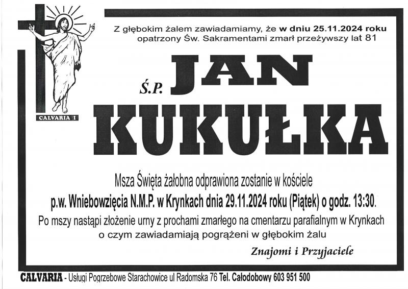 Jan  Kukułka
