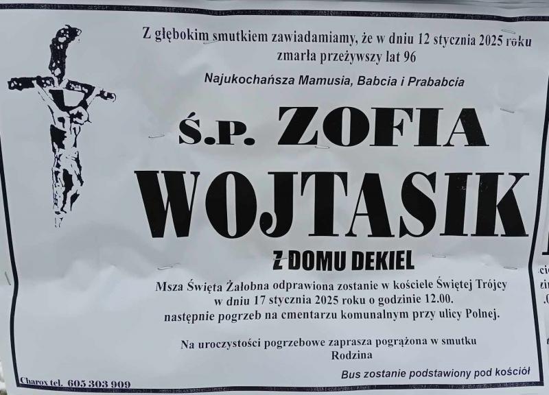 Zofia  Wojtasik z d. Dekiel