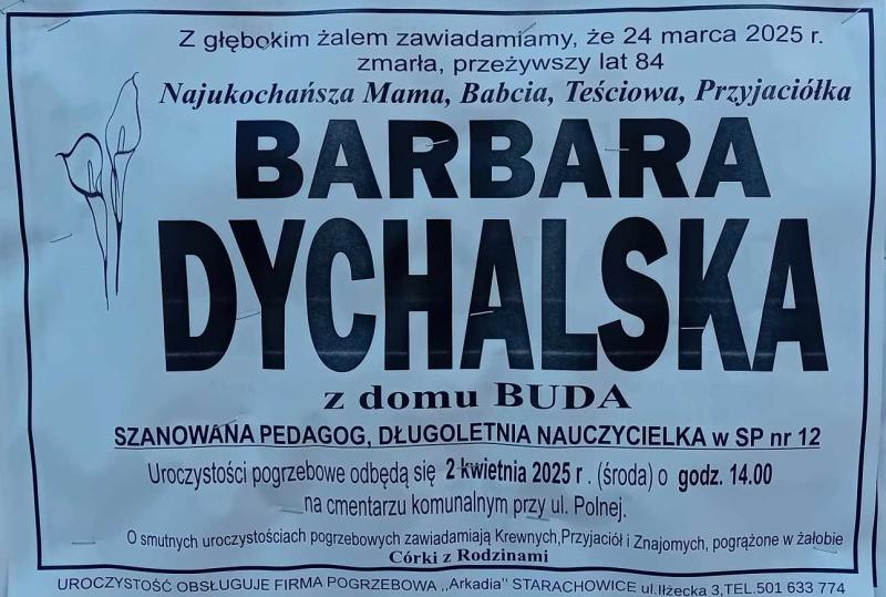 Barbra  Dychalska z d. Buda