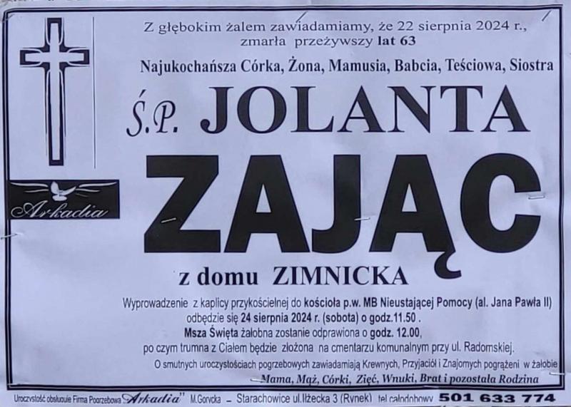 Jolanta  Zając z d. Zimnicka 
