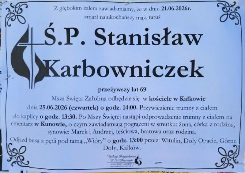  Stanisław  Karbowniczek