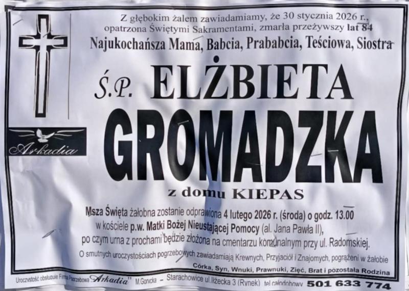Elżbieta  Gromadzka z d. Kiepas