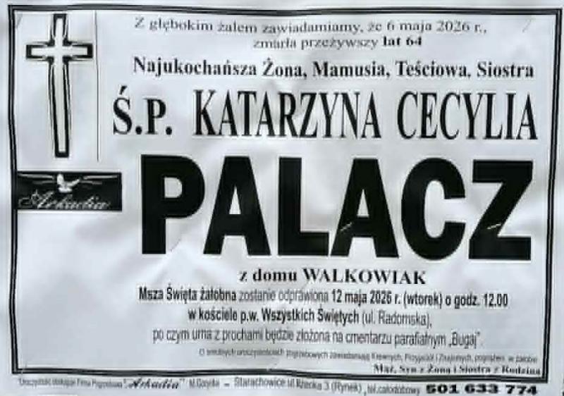 Katarzyna Cecylia  Palacz z d. Walkowiak