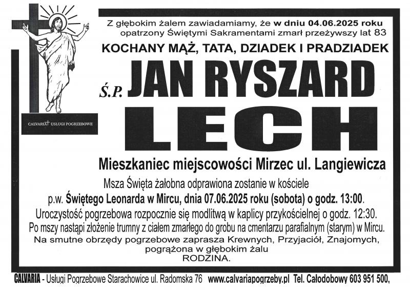 Jan Ryszard  Lech
