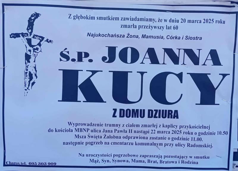 Joanna  Kucy z d. Dziura