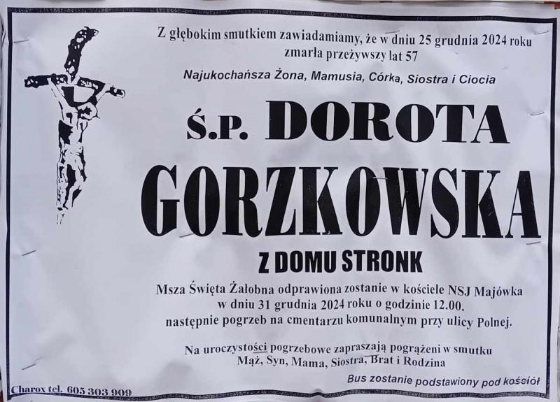 Dorota  Gorzkowska z d. Stronk