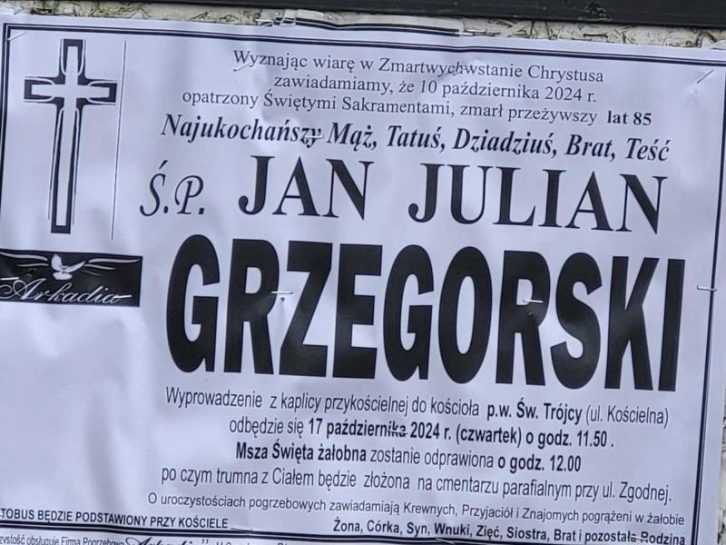 Jan Julian  Grzegorski