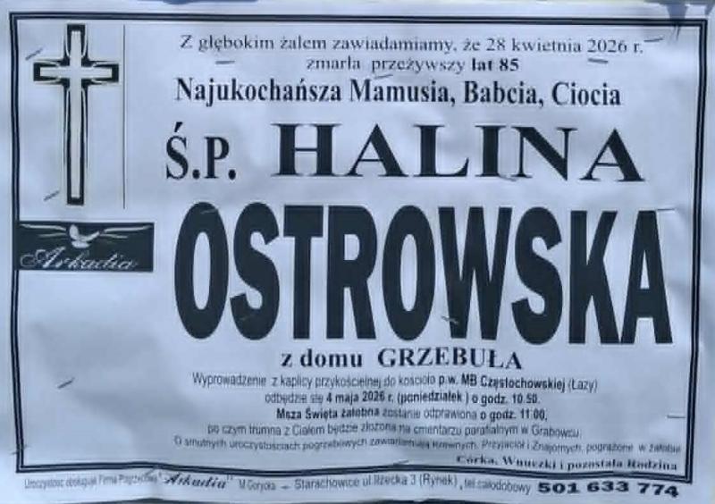 Halina  Ostrowska z d. Grzebuła