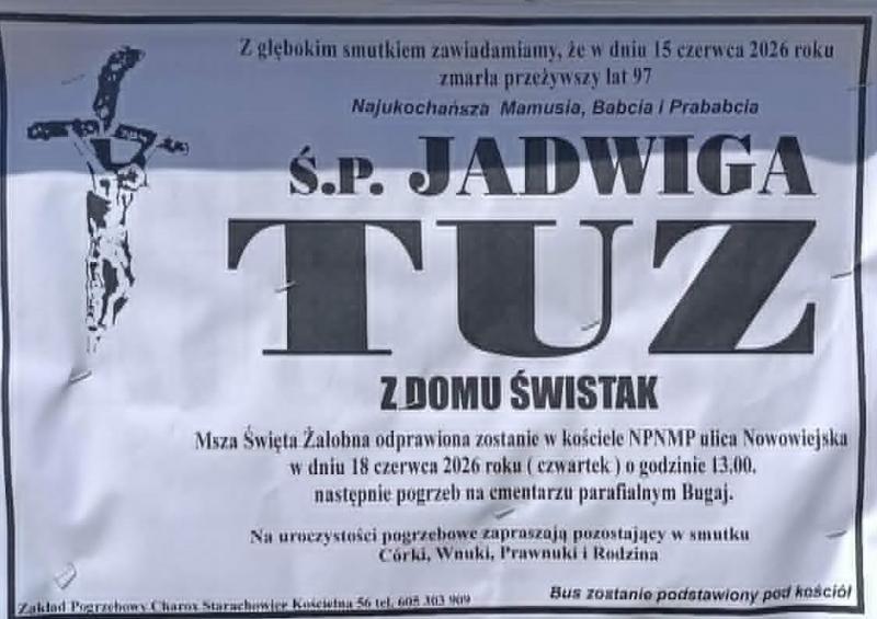Jadwiga  Tuz z d. Świstak