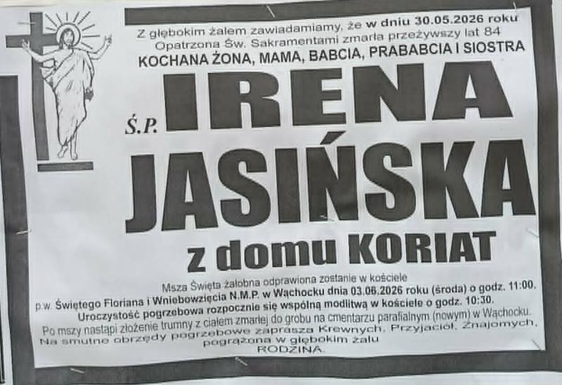 Irena  Jasińska z d. Koriat