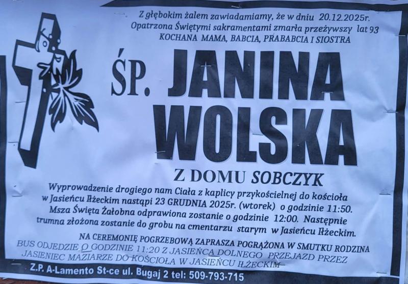 Janina  Wolska z d. Sobczyk