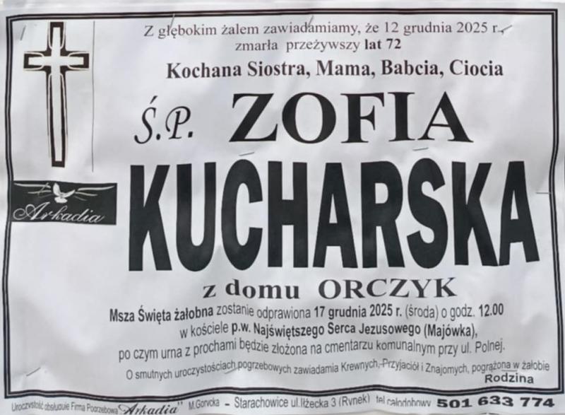 Zofia  Kucharska z d. Orczyk