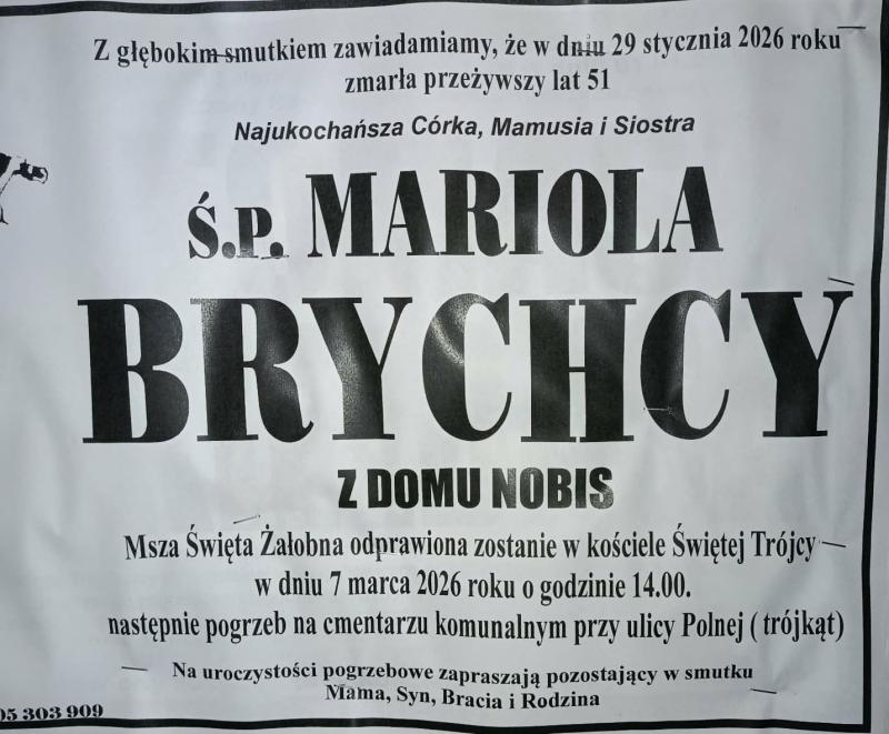 Mariola  Brychcy z d. Nobis