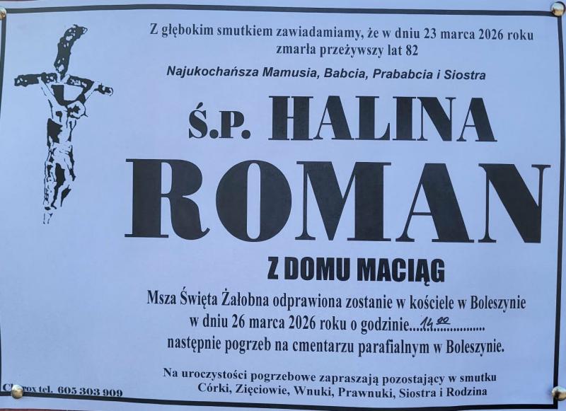 Halina  Roman z d. Maciąg