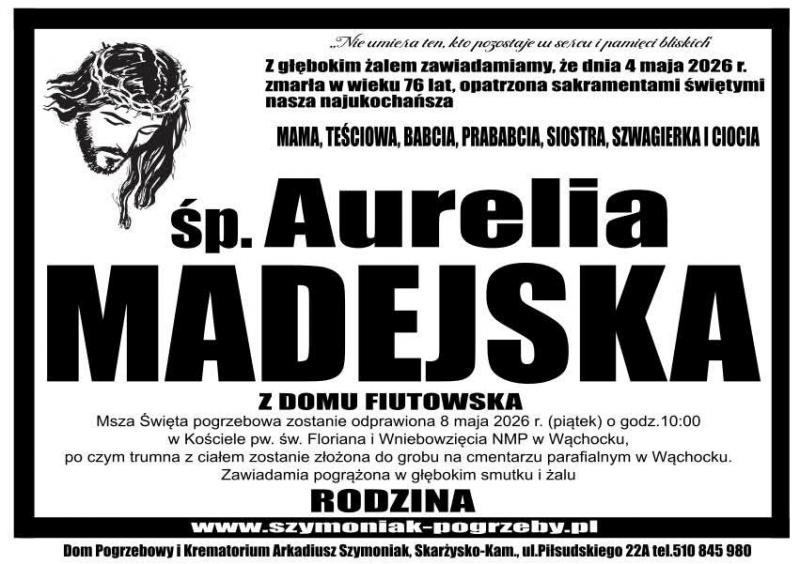 Aurelia  Madejska z d. Fiutowska
