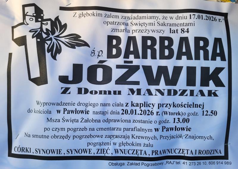 Barbara Jóźwik zd. Mandziak