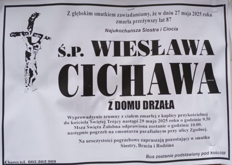 Wiesława  Cichawa z d. Drzała
