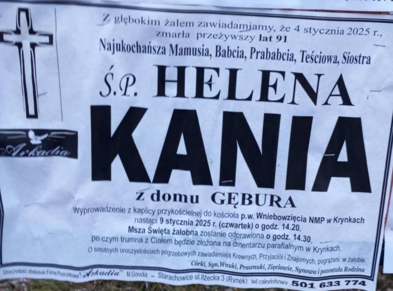 Helena  Kania z d. Gębura
