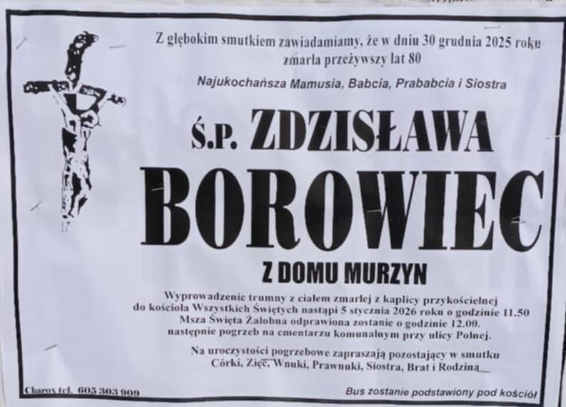 Zdzisława Borowiec z d. Murzyn