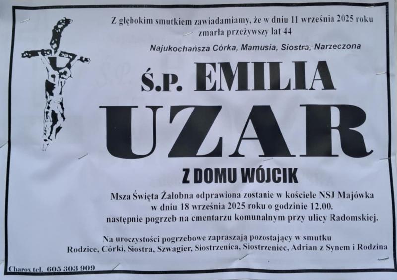 Emilia  Uzar z d. Wójcik