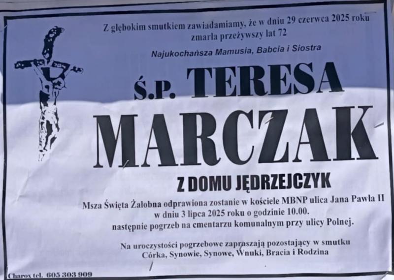Teresa  Marczak z d. Jędrzejczyk