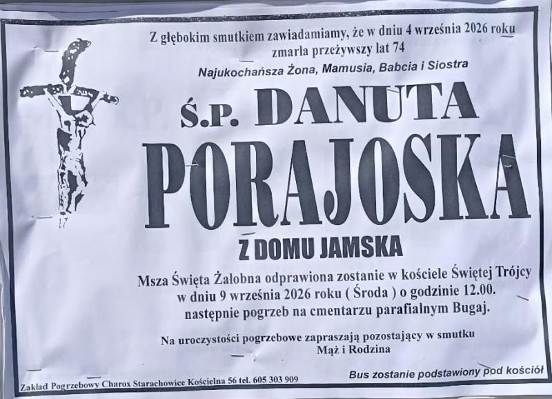 Danuta  Porajoska z d. Jamska