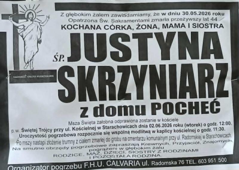 Justyna  Skrzyniarz z d. Pocheć