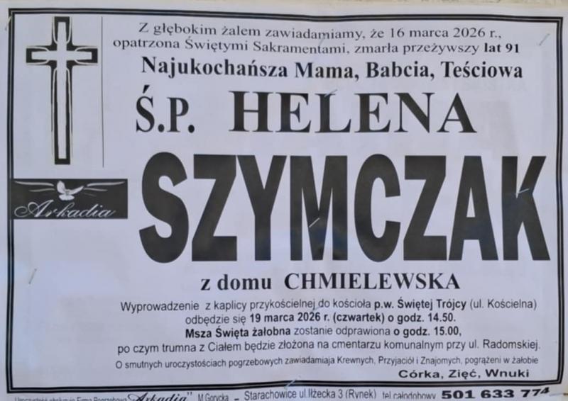 Helena  Szymczak z d. Chmielewska