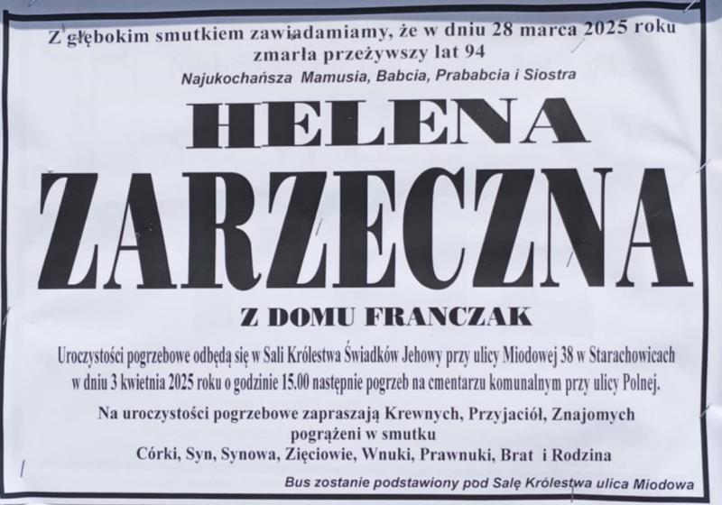 Helena  Zarzeczna z d. Franczak