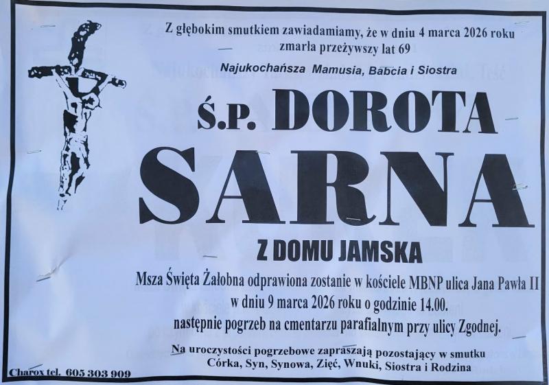 Dorota Sarna z d. Jamska