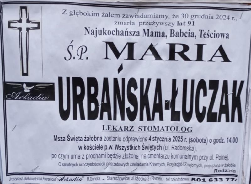  Maria  Urbańska-Łuczak