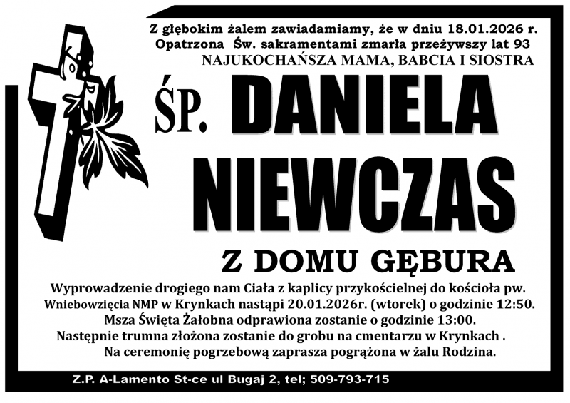 Daniela  Niewczas z d. Gębura