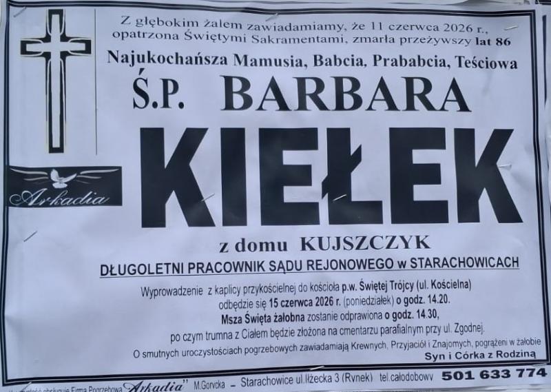 Barbara  Kiełek z d. Kujszczyk