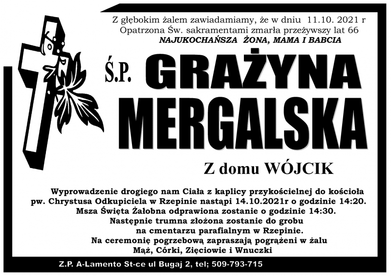 Grażyna  Mergalska z d. Wójcik